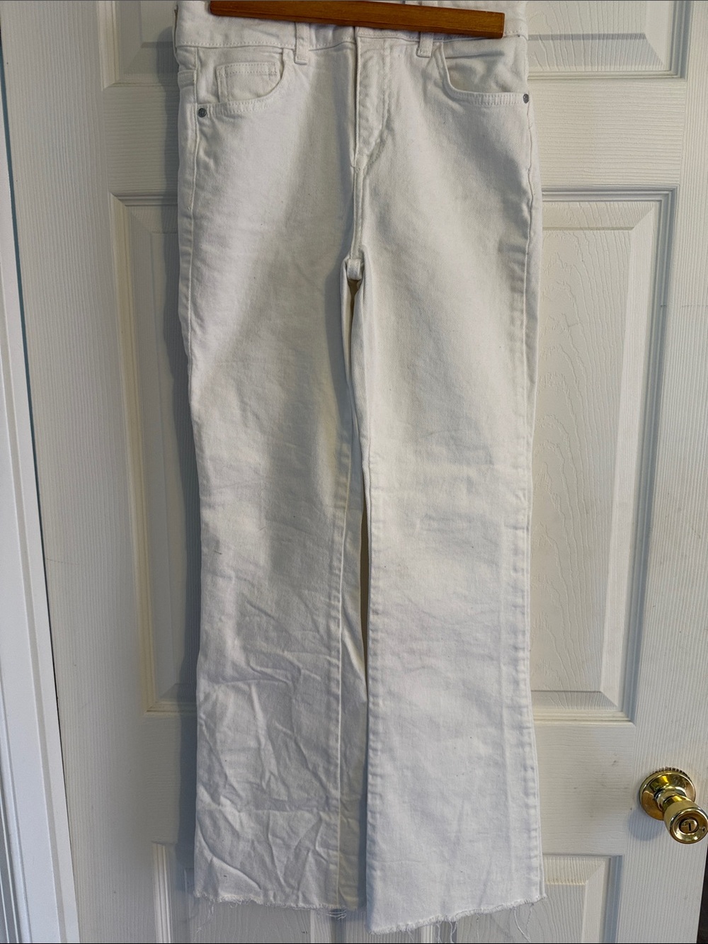 Zara White Boot Cut Women Jeans